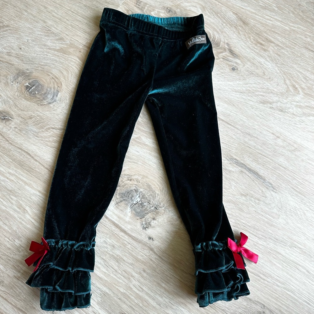 Matilda Jane green Christmas leggings